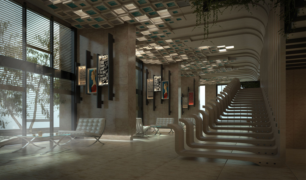 لابی و رستوران برج مسکونی پارسیان 2